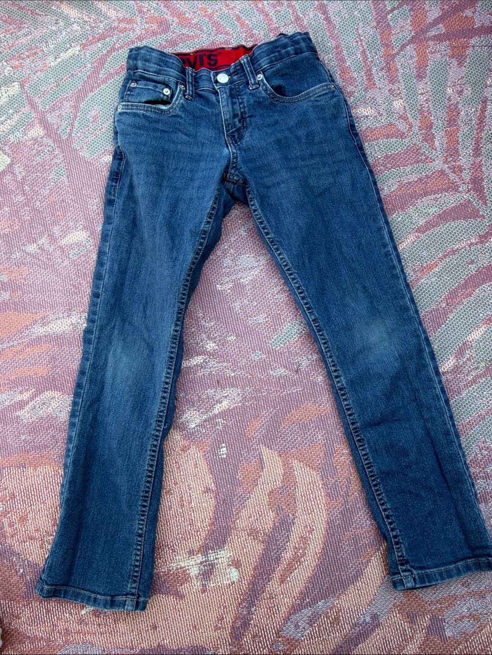 Levi's Kids Dark Blue Straight-Leg Jeans
